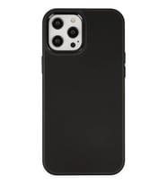 Apple iPhone 12 Pro Max Uyumlu Kılıf Asya Deri Silikon - Siyah
