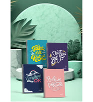 Tibbon Motto Midi Defter Spiralli 4'lü Set Motto 1