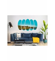 GÖL ORMAN EV MANZARASI MDF TABLO-3219