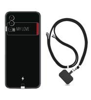 General Mobile Gm 23 Kılıf Resimli Boyun Askılı İpli Desenli Silikon My Love 1402