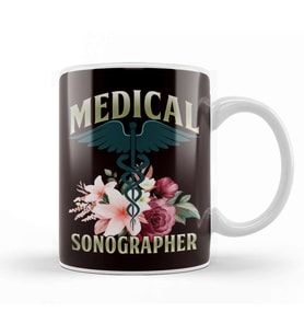 Medical Sonographer Sonography Ultrasound Echography Doctor Kupa Bardak Porselen