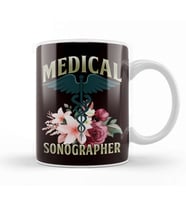 Medical Sonographer Sonography Ultrasound Echography Doctor Kupa Bardak Porselen