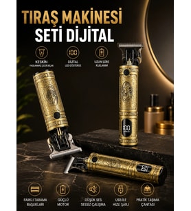 RD 378 Çizik Tıraş Makinesi Seti Dijital