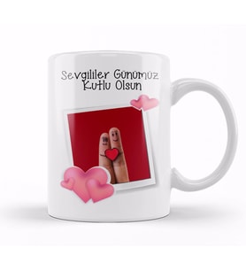Sevgililer Günü Sevgiliye Hediye 071 Kupa Bardak Porselen