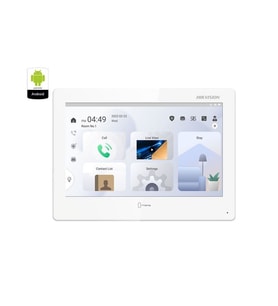 Hikvision DS-KH9510-WTE1(B) 10.1" ANDROİD Wi-Fi Dokunmatik Ekranlı Çok Yönlü Mikrofon Villa Tipi İnterkom İç Ünite