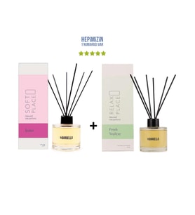 İpeksi Soft Place + Yeşil Çay Relax Place Dekoratif Ortam Kokusu 120 ml - Bambu Çubuklu (Standart)