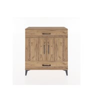 Arges Şifonyer 2 Raflı 2 Çekmeceli 2 Kapaklı 88x30x96 Çam-Çam