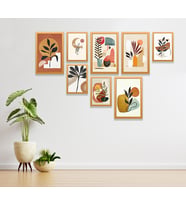 8 Parça Çerçeve Görünümlü Mdf Tablo (Ahşap Çerçeveli Görünümlü) TG705A8PRC8D