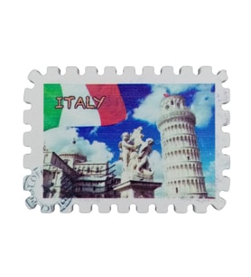İtalya Temalı Pul Magnet (Karışık)