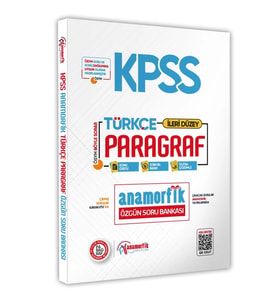 2026 KPSS Türkçe Asimetrik Paragraf Soru Bankası Konu Özetli Dijital Çözümlü Anamorfik Yayınları