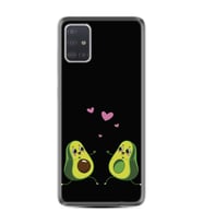 Samsung a71 A72 A73 A7 A9 2018 C7 C9 Kılıf Desenli Silikon Aşık Avokadolar 1642