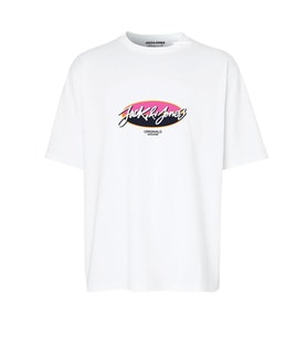 Jack & Jones 12255650 Jortampa Tee Ss Crew Neck 1 Fst Ln Beyaz