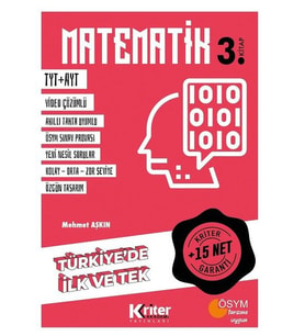 Kriter Tyt-Ayt Matematik 3.Kitap 15 Net Garantili