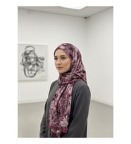 Müslüm, Floral Çiçek Desenli Bürümcük Şal – Zarif, Kaymaz, Terletmez ve Rahat Kullanım 75 x 200 cm