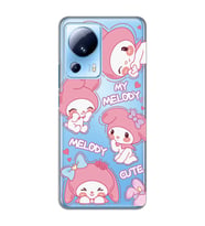 Xiaomi Mi 13 Lite Uyumlu Melody Kuromi Desenli Şeffaf Telefon Kılıfı