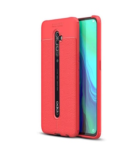 Oppo Reno 2Z Kılıf Pu-Deri Leather-Pu Serisi Protected Case (Kırmızı)