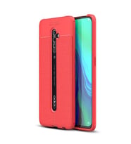 Oppo Reno 2Z Kılıf Pu-Deri Leather-Pu Serisi Protected Case (Kırmızı)