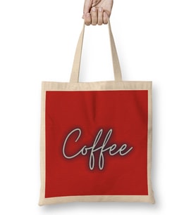 CAT Funny coffee drinks art lover gift quote - vintage Retro Rainbow Style Bez Çanta Uzun Saplı