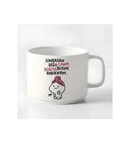 Duble Türk Kahvesi Fincanı & Espresso Harikayım Motto180 Ml