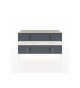 Hyperion Konsol 5 Raflı 3 Çekmeceli 8 Kapaklı 176x44x99 Aytaşı-Antrasit/Aytaşı