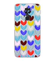PrintiFy Xiaomi Redmi Note 9 ile Uyumlu Water Color 1  Kamera Korumalı Şeffaf  Kılıf