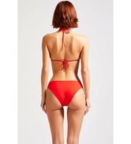 Kadın Bikini Takımı Tünelli Üçgen Kap Balensiz Kolsuz Normal Bel Regular Kalıp Örme Dokuma