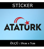 atatürk ayyıldız etiket sticker - 2 adet çıkartma araba motosiklet kask atv tablet pc buzdolabı otomobil bilgisayar uyumlu