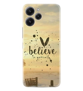 Xiaomi Redmi 12 128 GB 4 GB Ram Kılıf Desenli Silikon Belive in Yourself 1316