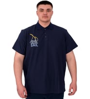 Mode XL Büyük Beden Erkek T-Shirt Polo Sail U25301 Indigo