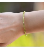 Peridot Taşı Bileklik - Zebercet Taşı
