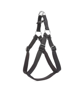 Doggie Konforlu Dokumadan El Yapımı Ronin Model Köpek Göğüs Tasması XL-2,5x65-75cm - Black