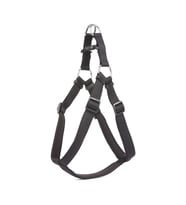 Doggie Konforlu Dokumadan El Yapımı Ronin Model Köpek Göğüs Tasması XL-2,5x65-75cm - Black