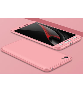 Xiaomi Mi 5 Kılıf Zore Kamera Korumalı 360 Tam Koruma Ays Rose Gold