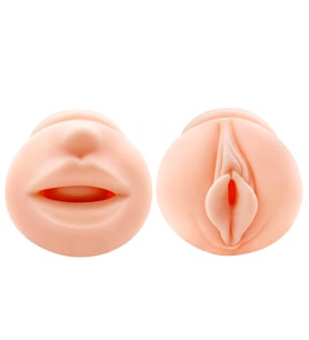 LilituShop 3 Boyutlu Suni Oral & Vajinal Mastürbatör
