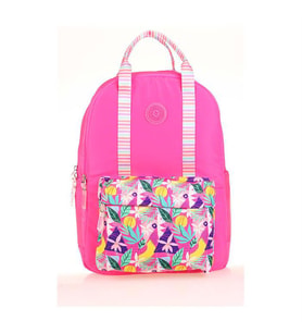 Kaukko Double Stripe Sırt Çantası Pink K1762
