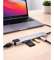Type C Hub Çoklayıcı 8 Port USB HDMI RJ45 Kart Okuyucu