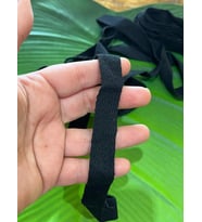 EN 1 CM SİYAH ŞERİT DİKİŞ GİYİM ÇANTA AKSESUARI 1 METRE