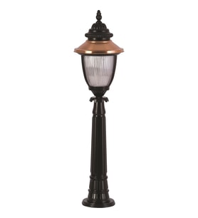 AVONNI BSU-68055-BSY-B Kahverengi/Siyah Boyalı Dış Mekan Aydınlatma E27 Aluminyum Polikarbon Cam 25cm