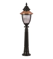 AVONNI BSU-68055-BSY-B Kahverengi/Siyah Boyalı Dış Mekan Aydınlatma E27 Aluminyum Polikarbon Cam 25cm