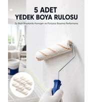 Northcity 5’li Mini Rulo Boya Seti Duvar Tavan Emülsiyon Uygulama - Pürüzsüz ve İz Bırakmayan Çözüm
