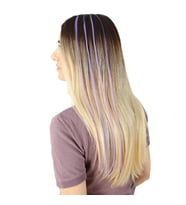 Fiber Sen Boncuk Kaynaklık Renkli / Lila / 100 Adet