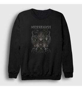 Presmono Unisex Siyah Deviance Meshuggah Sweatshirt 164063tt