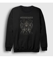 Presmono Unisex Siyah Deviance Meshuggah Sweatshirt 164063tt