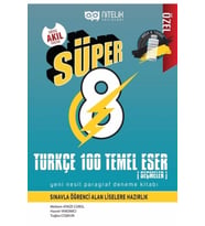 Nitelik Yayınları 8. Sınıf Süper Türkçe 100 Temel Eser Yeni Nesil Paragraf Deneme Sınavı