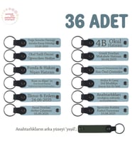 GökMavi & Yeşil, Eczanelere Özel, Müşterilerinize Sunabileceğiniz 36' lı Anahtarlık, Değerli Hediye (Gök Mavisi)