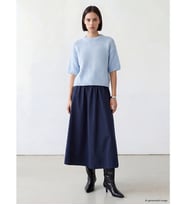 LCW Comfort Mavi Bisiklet Yaka Kadın Triko Kazak
