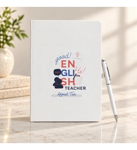 İngilizce Öğretmenine İsme Özel Defter ve Kalem Seti