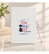 İngilizce Öğretmenine İsme Özel Defter ve Kalem Seti
