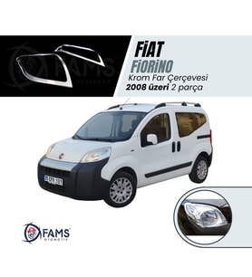 Fiat Fiorino Krom Far Çerçevesi 2 parça 2008 ve üzeri Paslanmaz Çelik
