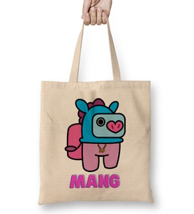 Bts Among Us Bt21 Mang 01 Bez Çanta Uzun Saplı